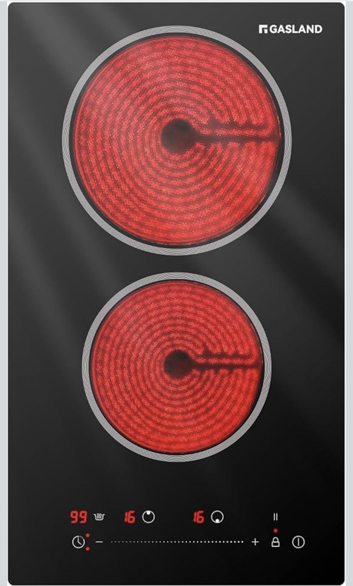 GASLAND 12 Inch Electric Cooktop 2 Burner