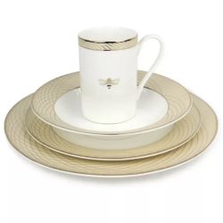  Mary Kay Golden Anniversary Bumblebee Fine Dinnerware One Set 4 Pieces