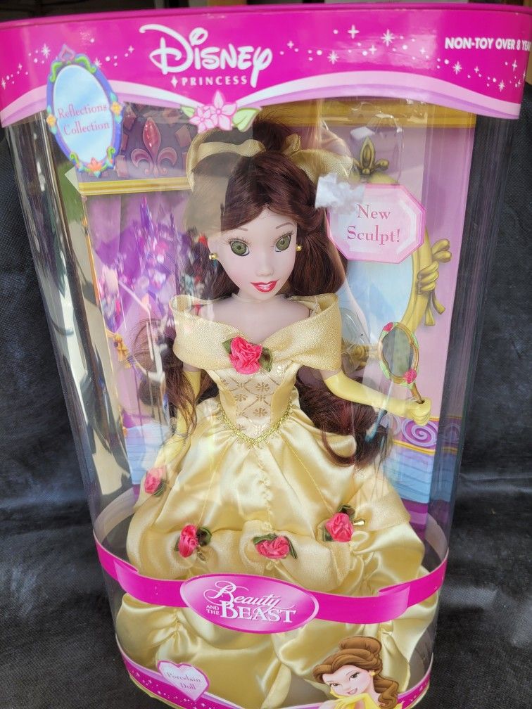 Porcelain Keepsake Doll Brass Key Belle Porcelain Doll Disney