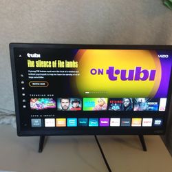 VIZIO Smart TV 1080p 24" Inch Apple Airplay  & ChromeCast,Alexa D24f-J09 Modrl: 2022 Remote control Includes 