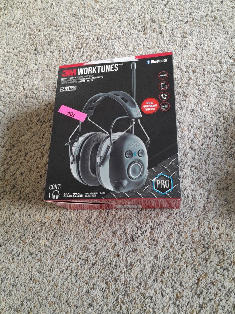 3M Worktunes Connect Headphones. New In Box.