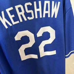 Kershaw  Dodgers XXl jersey 