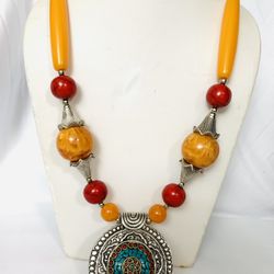 Handmade Himalayan Jewelry Tibetan Necklace 
