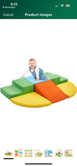 Climbing Activity Play Set for Kids, Toddlers, 6 Pieces