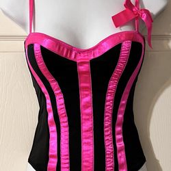 34B Fuchsia Pink Corset Bustier 