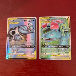 Blastoise&Piplup GX Tag Team AND Celebi&Venusaur GX Tag Team