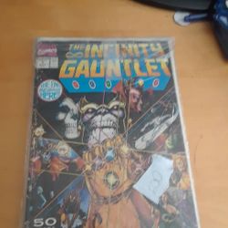 The first issue of the infinity gauntlet (avengers infinity war) comic book