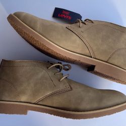 Levi’s Sonoma Waxed Tan Casual Mens Boots Size 9.5 & 13 Men Brand New