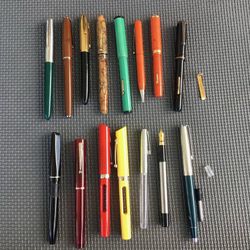 Vintage Fountain Pens and Mechanical Pencil for Parts or Repair