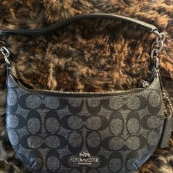 Black & Silver Coach Purse