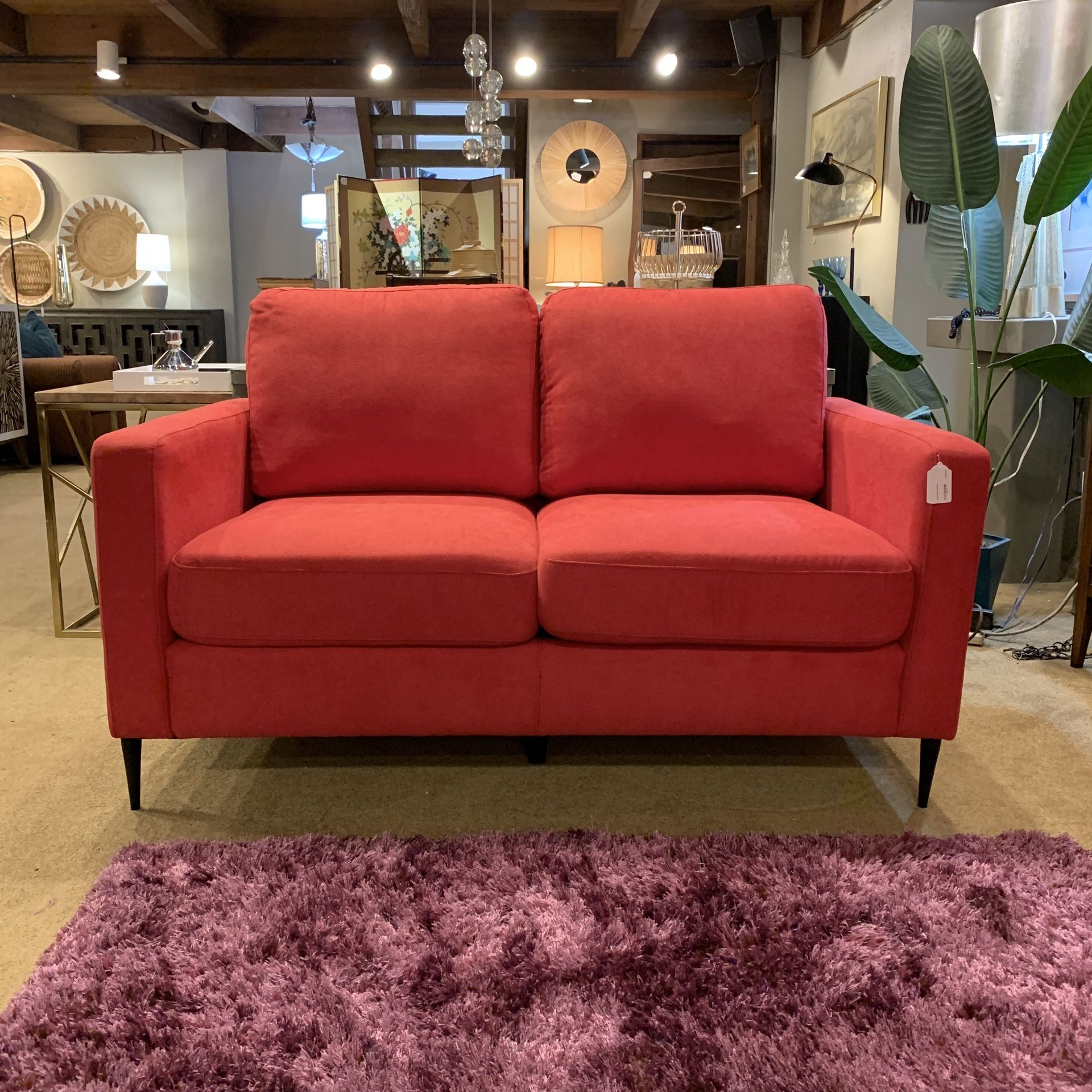 Mod Red Loveseat