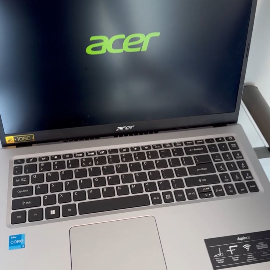 Practically  New Acer Laptop Acer 15.6" Aspire 3 Laptop - Intel Core i3 - 8GB RAM - 256GB SSD Storage - Windows 11 In S