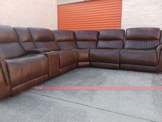 ✨️Gorgeous Leather Sectional w Recliners ✨️