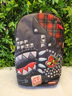 Sprayground Punk Shark DLXSR Limited Edition Backpack – Zombie Punk Design