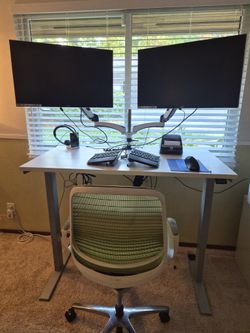 Element Titan Dual-Motor Sit-Stand Desk — 24" x 48" White Top