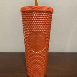 Starbucks  Orange Studded Tumbler