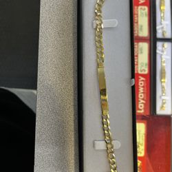 14k Gold ID Bracelet 
