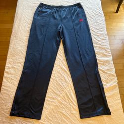 Vintage 80s Nike Swoosh Track Pants  Pleated Sweatpants Blue Tag Size XLarge XL