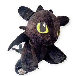 How to Train Your Dragon Toothless Roaring Build a Bear Workshop Plush Wings 20"
