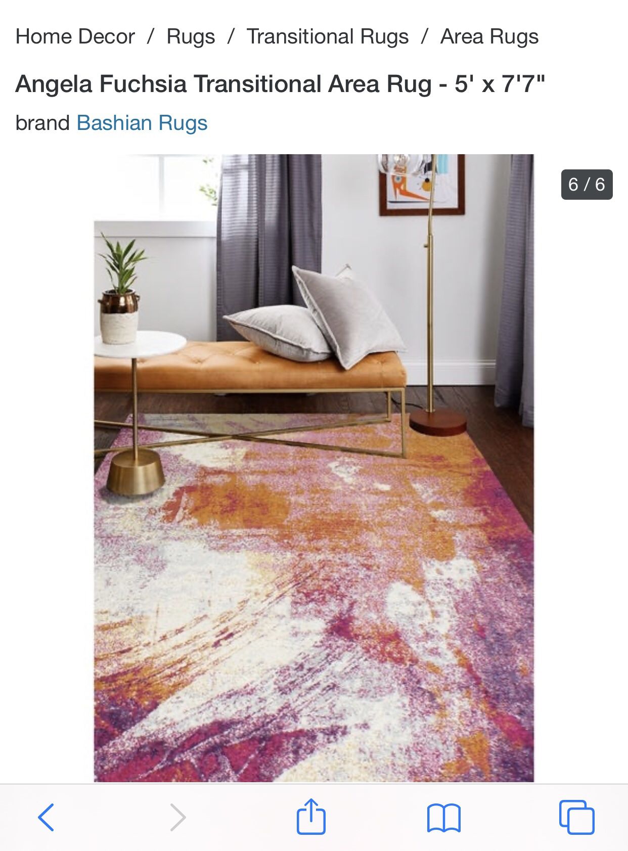Fairly new abstract rug