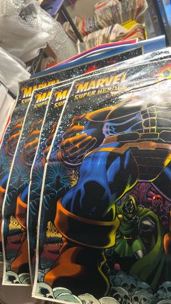 Marvel Superheroes Thanos Arcade Cabinet Stickers 