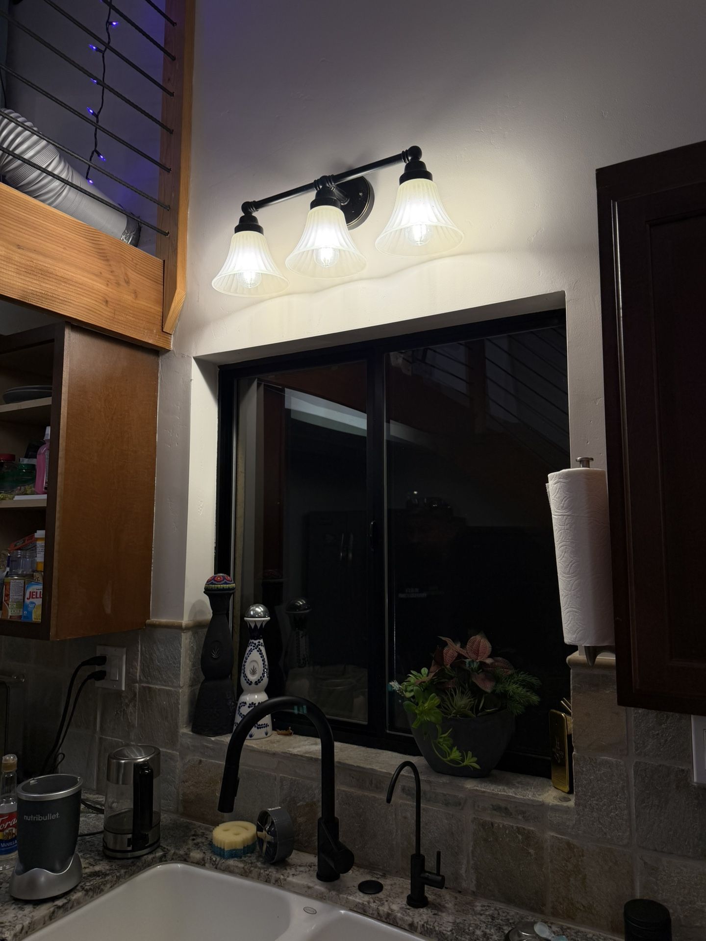 Over sink lights very bright comes with new LED Edison Bulbs