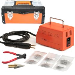 Hot Stapler Car Bumper Repair Plastic Welder Kit, 110V Hot Stapler Plastic Welding Gun Machine with 800 pcs  Staples Car Body Repair Collision Repair 