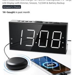 Loud Alarm Click With Bed Shaker, New