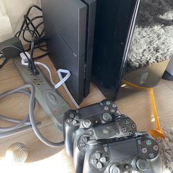 PS4 With Three Remotes