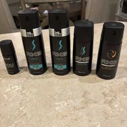 Axe Body Spray - 5 New Bottles 