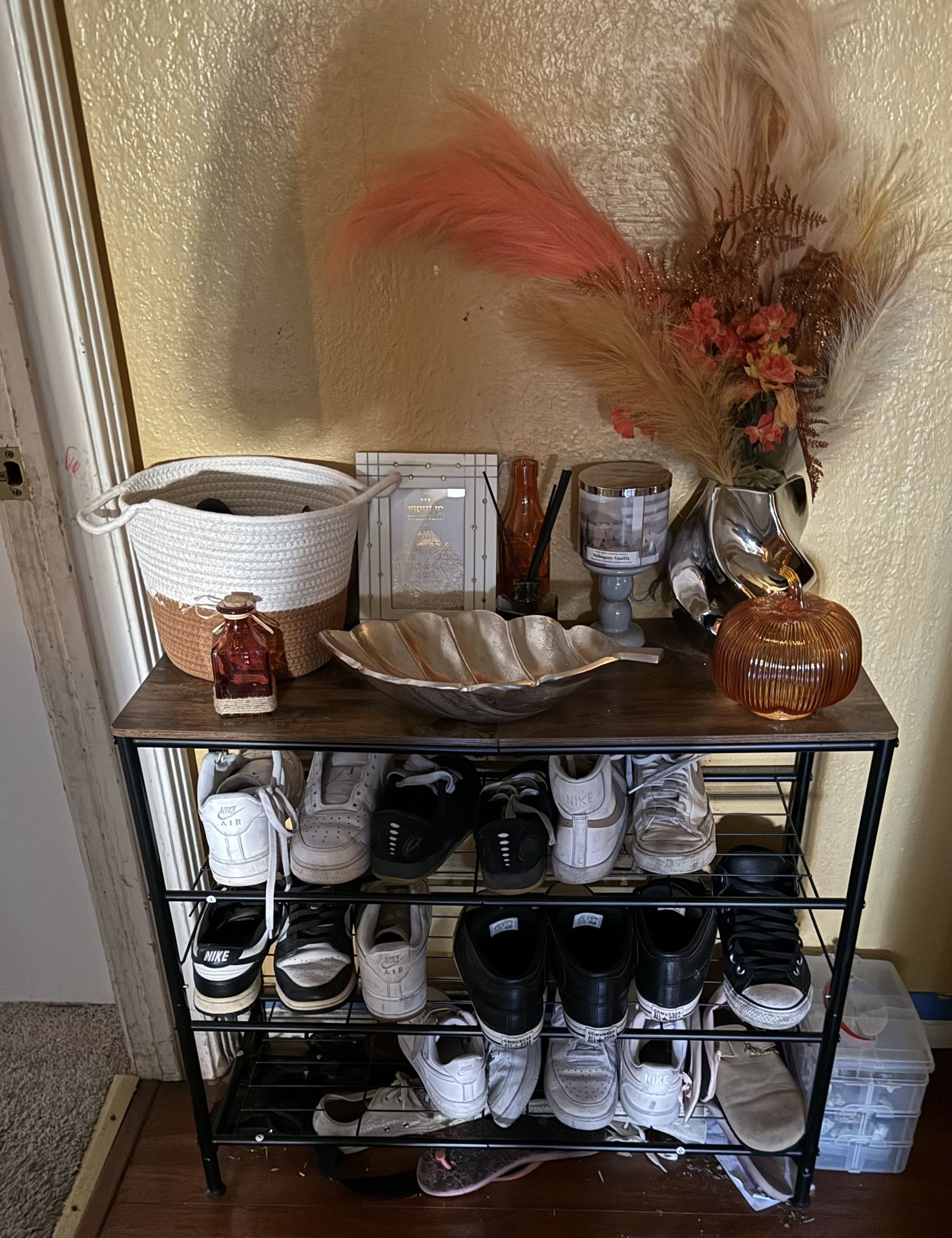 Shoe Rack Organizer With Hard Top
