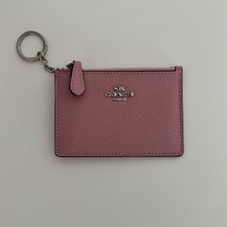 Pink Coach Card Wallet 