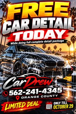 Hot deals in October ( mobile c a r  d e t a i l i n g  )