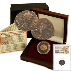 Bronze Coins Roman Emperor Claudius II Father of Valentine's Day: Boxed, NGC