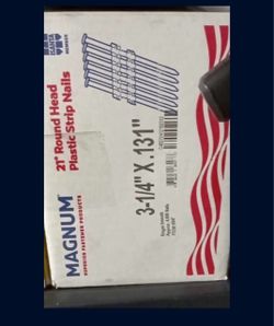 Magnum 21° Round Head Plastic Strip Nails 3-1/4" x .131"