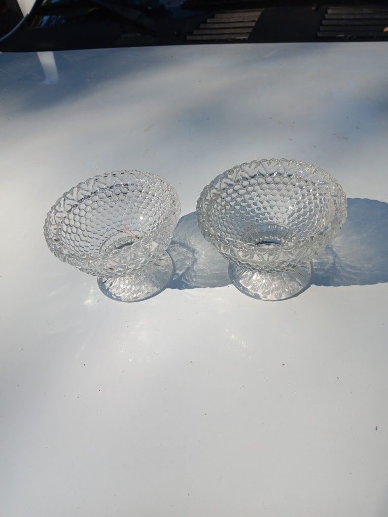 Vintage Hobnail Jewlrey Dish