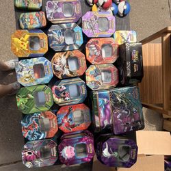 Empty Pokémon Tin Lot