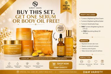 Siret Skin Turmeric Skincare bundle set