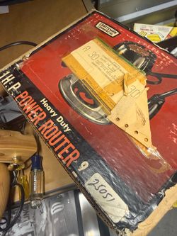 Vintage sears craftsman power router in box