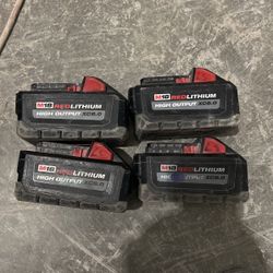 Milwaukee Battery Lot 