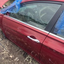 Front Driver Door Shell 2011-2014 Hyundai Sonata Paint Code T4