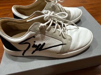 Giuseppe Zanotti White Leather Low-Top Sneakers
