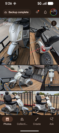 Scooter Pride Raptor Baja 2, Electric, 3 three-wheel, like New