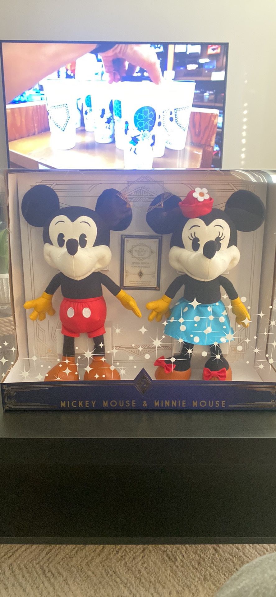 Mickey & Minnie Plush Figures - Limited Edition