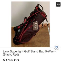 Golf bag and clubs Like New 