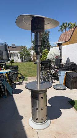 Tall propane gas heater
