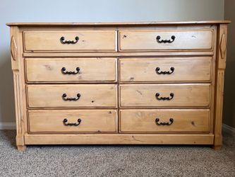 Solid wood dresser