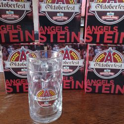 Angels Baseball Octoberfest Stein (Set of 6) -- NEW in Box