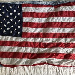 HANDMADE AMERICAN FLAG THROW BLANKET