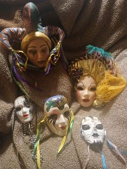 Vintage Ceramic Face Masks
